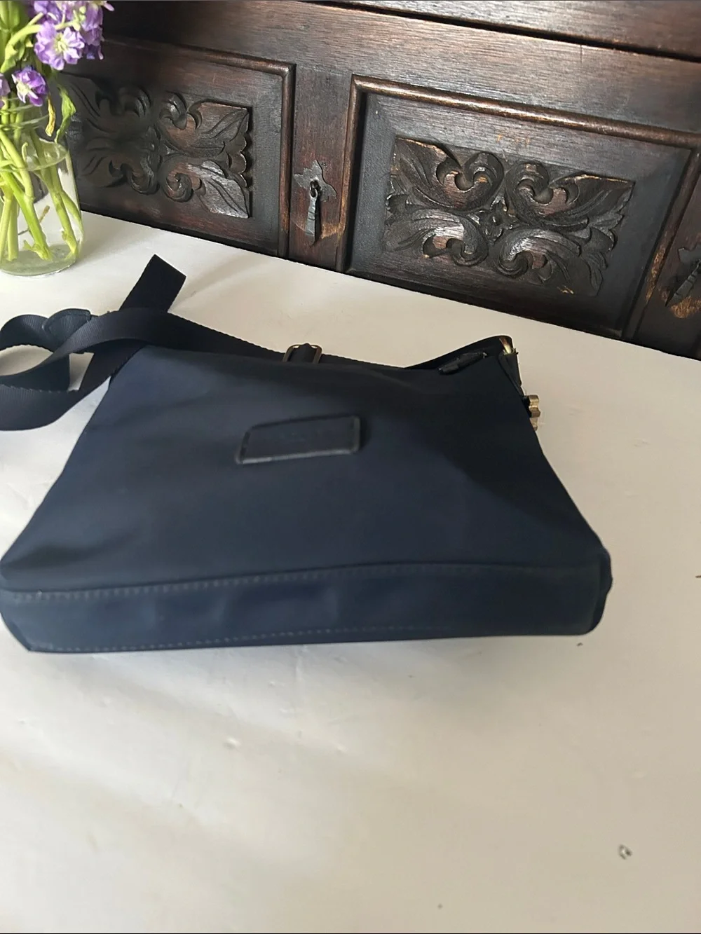 RADLEY LONDON Navy Nylon Crossbody Bag with Adjustable Strap
